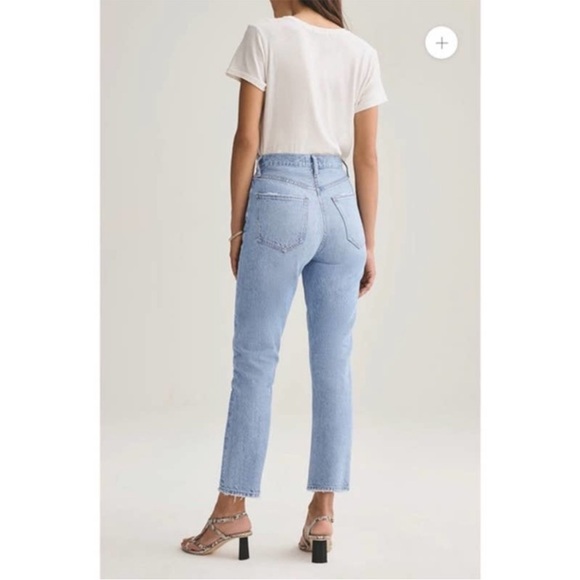AGOLDE High Rise Straight Crop Jeans - Picture 3 of 16